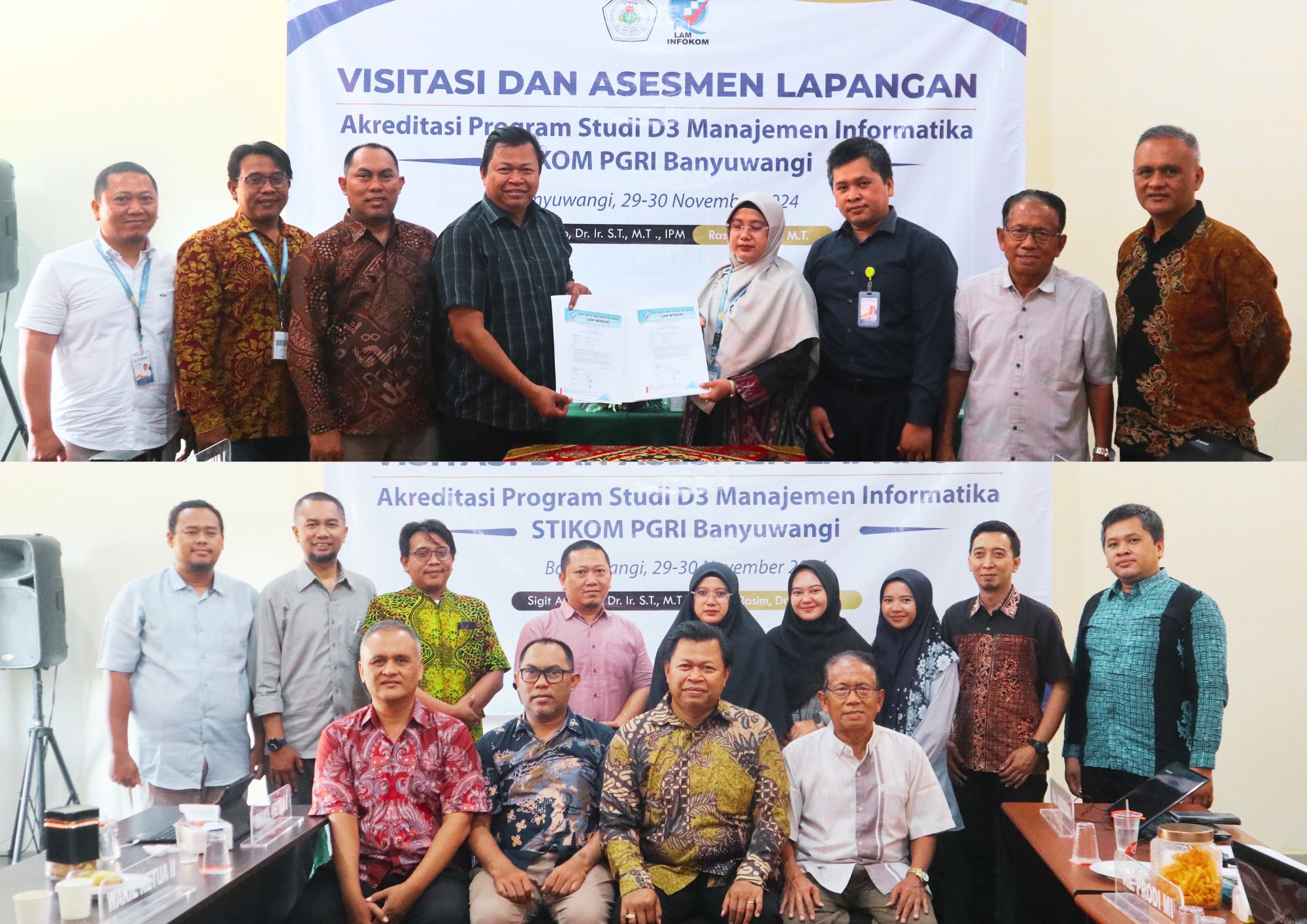 VISITASI ASESSMEN LAPANGAN - AKREDITASI PRODI D3 MANAJEMEN INFORMATIKA STIKOM PGRI BANYUWANGI