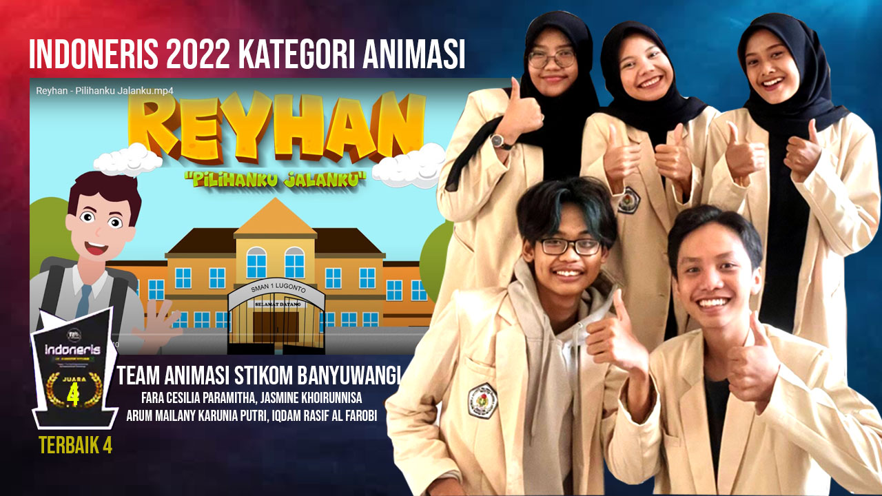 TEAM ANIMATOR STIKOM BANYUWANGI KEMBALI MENDAPATKAN HARAPAN 1 NASIONAL 